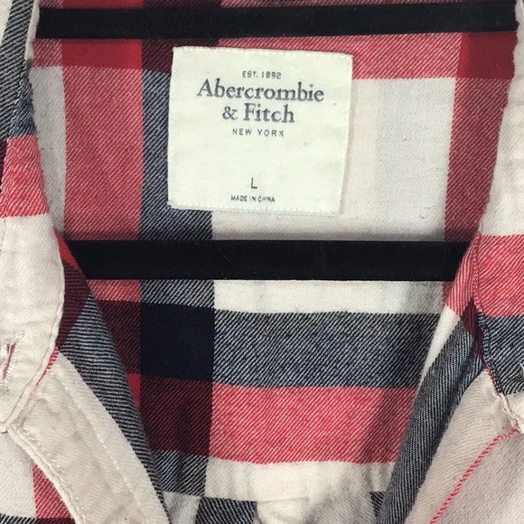 Abercrombie & Fitch | Women’s Striped Flannel Shirt~L - Picture 3 of 7